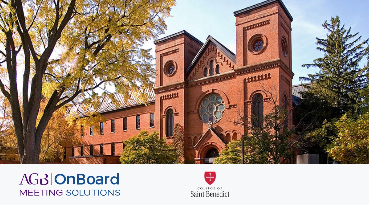 College of Saint Benedict Successfully Transitions to AGB OnBoard
