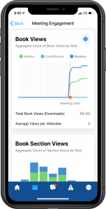 A screenshot of Engagement Analytics on mobile. Now available in our latest onBoard product update.
