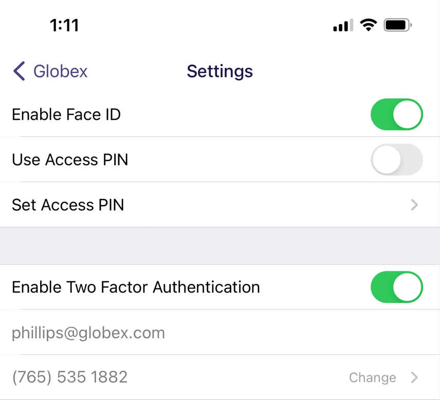 Security UI 2