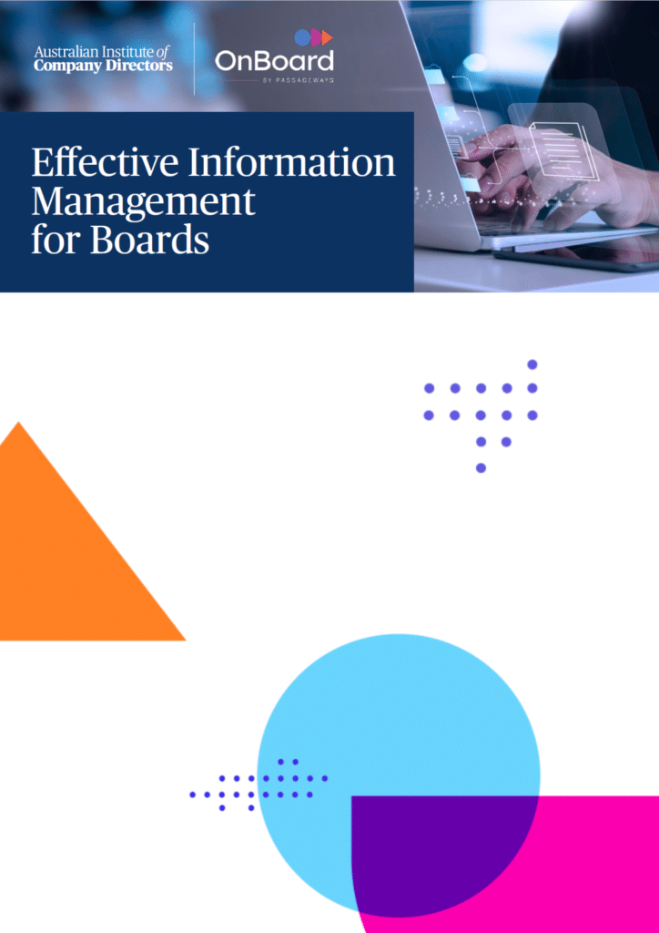 Effective Information Management for Boards Cover