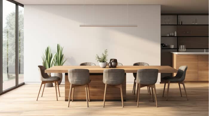 An empty boardroom illustrates the role of a managing director in an organization and on the board.